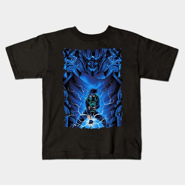 KAKASHI HATAKE MERCH VTG Kids T-Shirt by funnymushroomz